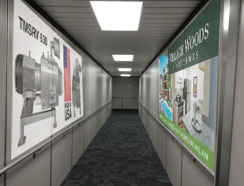 QC Airport Jetway Advertising from AdMospheres Media & Marketing